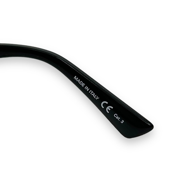 [sold] Balenciaga Black & Brown Y2K Style 70MM Rectangle Sunglasses - Picture 8 of 11